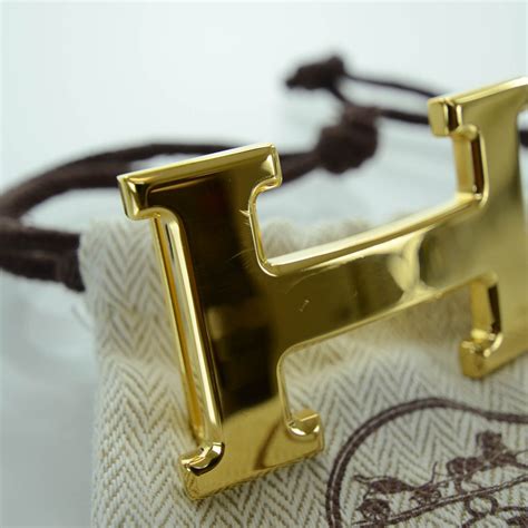 hermes gold h belt buckle.